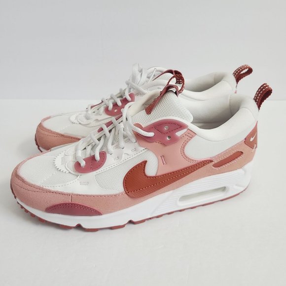 NEW Nike Womens Air Max Futura 90 Shoes FQ8881-618 Size 9 White Red Stardust